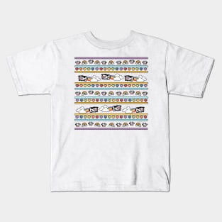 Rainbow Pixel Art Cows Kids T-Shirt